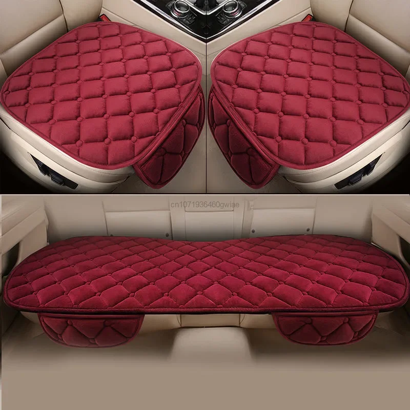 Plüsch Autositzbezug Anti Scratch Automotive Sitzschutz Kissen Auto Vorne/Hinten Sitzpolster Universal für Limousine SUV sichtbar