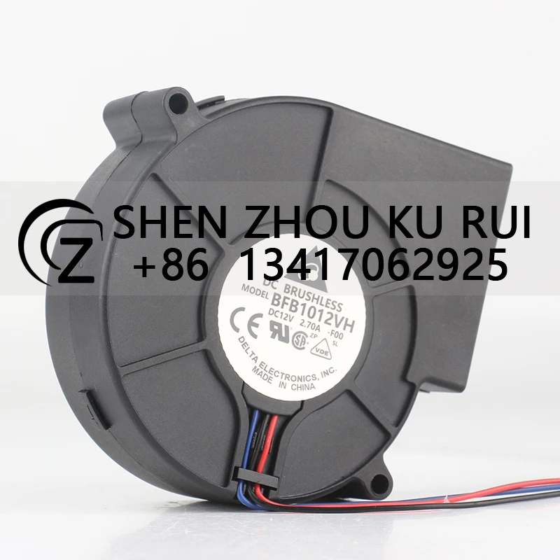 Delta 24V 48V DC 12V 2.70A AC EC 9733 97X94X33MM 9.7CM PWM Large air volume turbine centrifugal blower BFB1012VH-F00 cooling fan