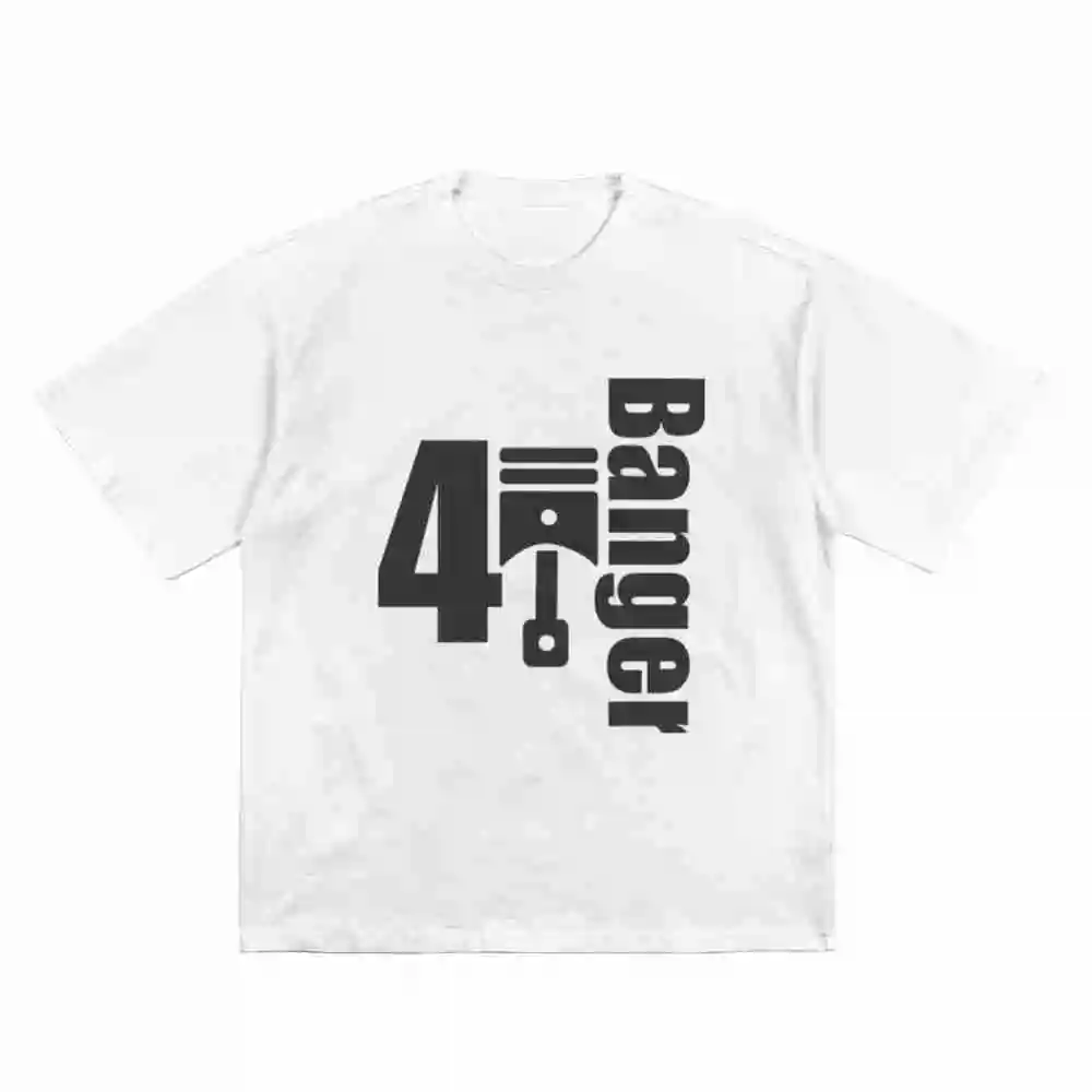 4 Banger Four Cylinder JDM KDM Euro Short Sleeve Tee 100% Cotton T-Shirt