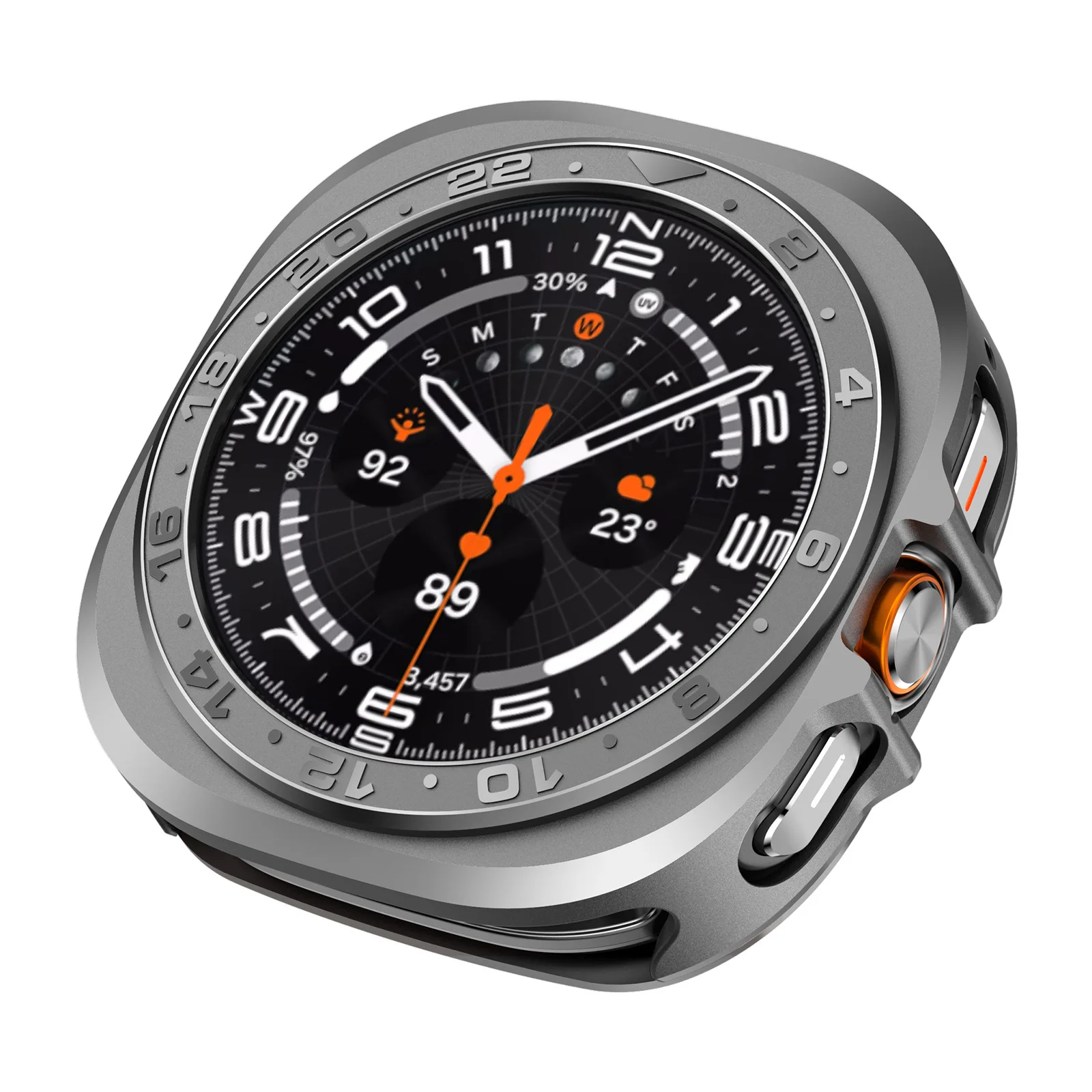 Para samsung galaxy watch ultra 2025 caso liga acessórios quadro duro caixa de metal para samsung galaxy watch 7 ultra 47mm