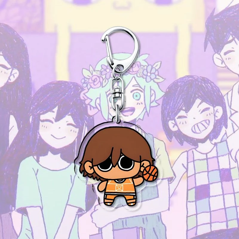 لعبة أوموري ماري كيل أوبري هنري هيرو باسل صني تأثيري المفاتيح Kawaii الاكريليك كيرينغ مفتاح سلسلة حقيبة حلية الديكور الدعامة