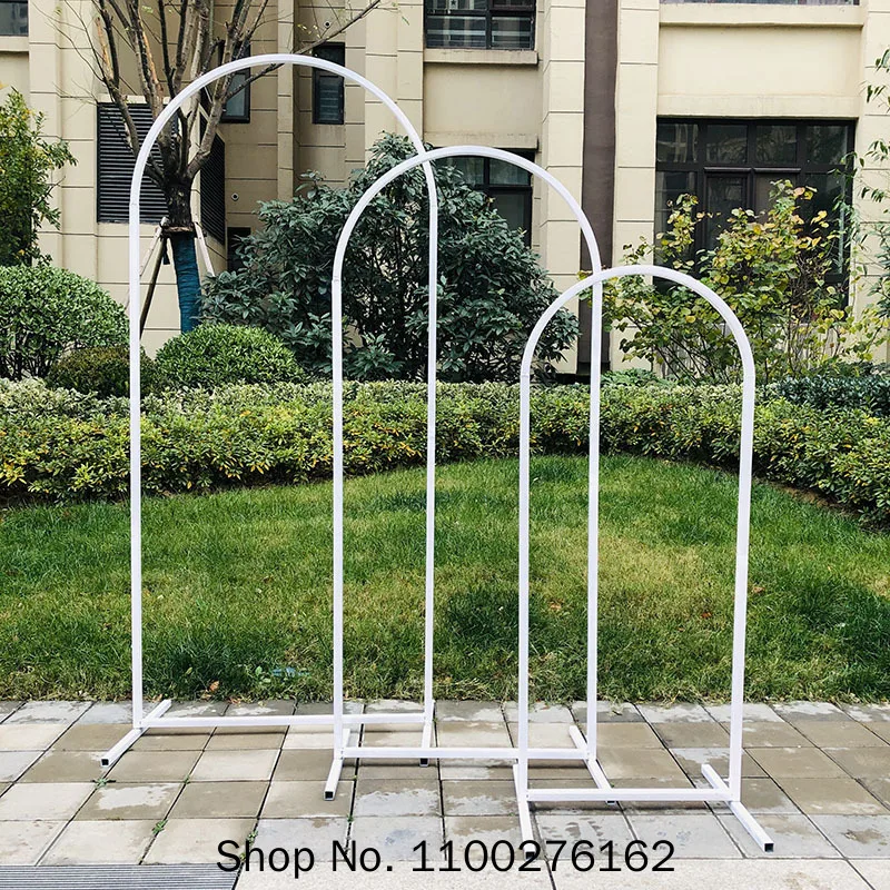 3pcs/set Advertising Stand Billboard Frame Wedding Backdrop Arch Stage Background Birthday Party Welcome Decor Iron Flower Shelf