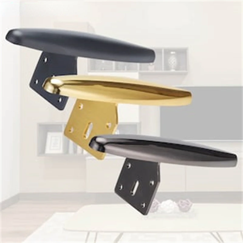 

4pcs 15.5cm Sofa Feet Furniture Legs Metal Black Golden TV Desk Dresser Bathroom Cabinet Coffee Table Replacement Support Feet