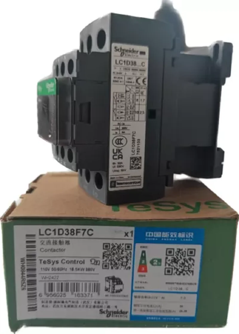 

NEW LC1D38F7C Schneider Contactor With Coil 110VAC 50/60Hz