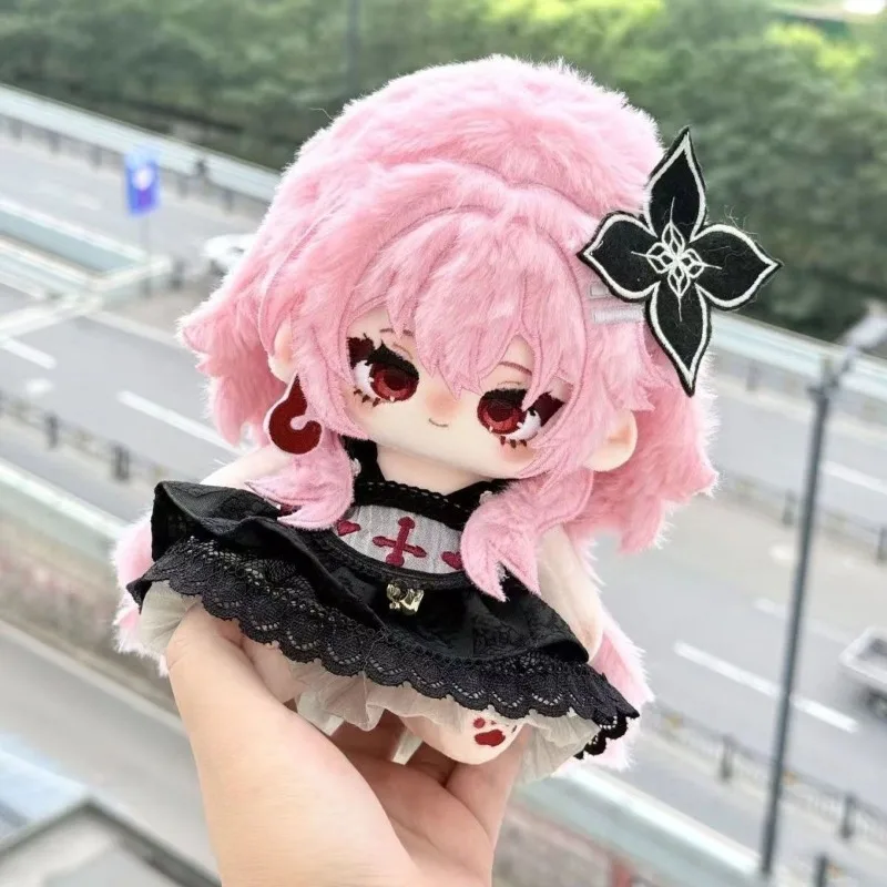 20cm Game Honkai: Star Rail Dark March 7th Kawaii Cosplay Anime Soft Cotton Doll Body Cartoon DIY Dress Up Toy Figures Fans Gift