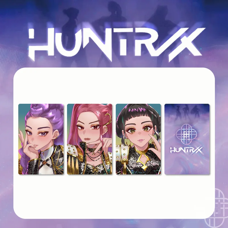 

Kpop Demon Hunters HUNTRIX 3Pcs/set HD Photo Card Double-Sided Printing Double Sides HD Printing Stickers Rumi Mira Zoye Card