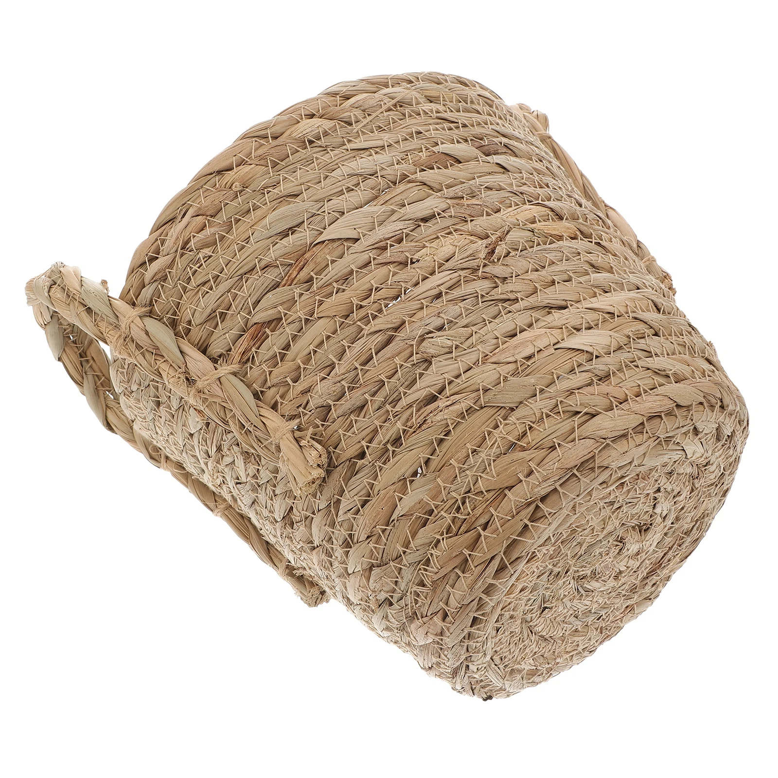 

1pc Seagrass Flowerpot 16Cm Braided Planter Basket For Indoor Plants Storage Holder Vintage Straw Flower Pot Boho Plant Basket