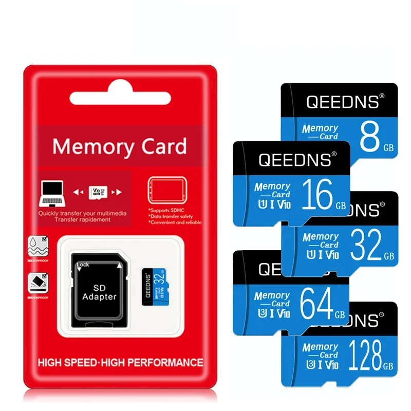 Carte Micro TF SD originale pour téléphone, carte mémoire flash, 256 Go, 128 Go, 64 Go, U3, mini carte SD, irritation, 10 Go, 8 Go, 16 Go, 32 Go, stockage étendu