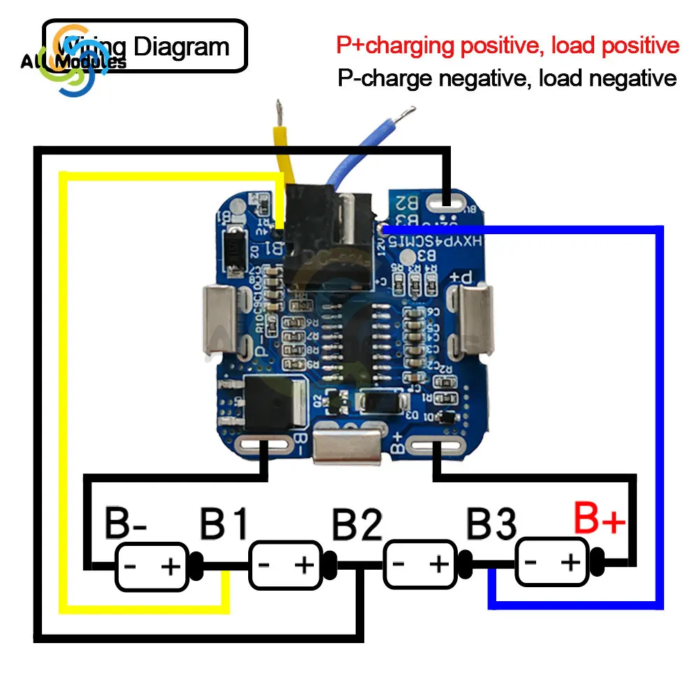 BMS HXYP-4S-CM15 HXYP-4S-BD21 Ternary Four String Lithium battery protection board Hand electric drill tool protection board