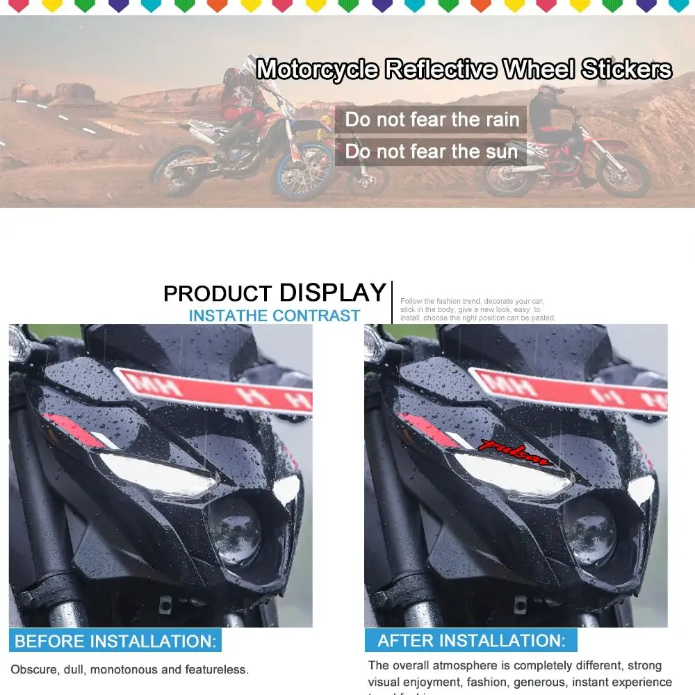 Motorcycle Stickers Waterproof Sticker for Bajaj Pulsar NS 125 160 200 400 RS 200 RS200 NS125 NS200 N250 220F 180 Accessories