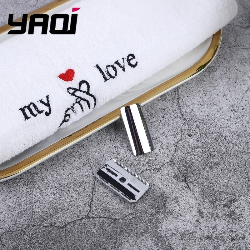 YAQI Telstar Rasierkopf aus Zinklegierung für Herren – Chromfarbe, Zero Irritation Design, hypoallergenes Rasierwerkzeug für die Herrenpflege