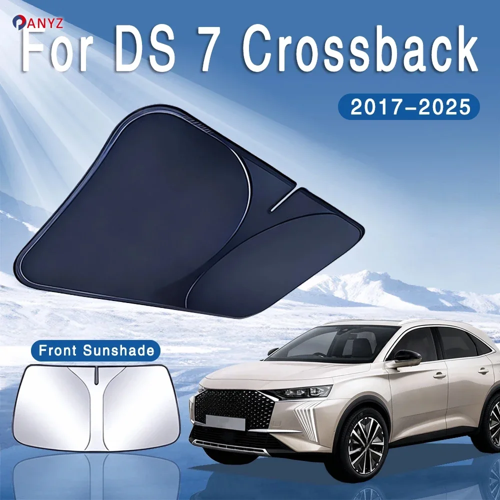 Car Sun Visor Front Windshield Sunshade Heat Insulation Summer Cooling Auto Accessories For DS 7 Crossback 2017~2025 2020 2023
