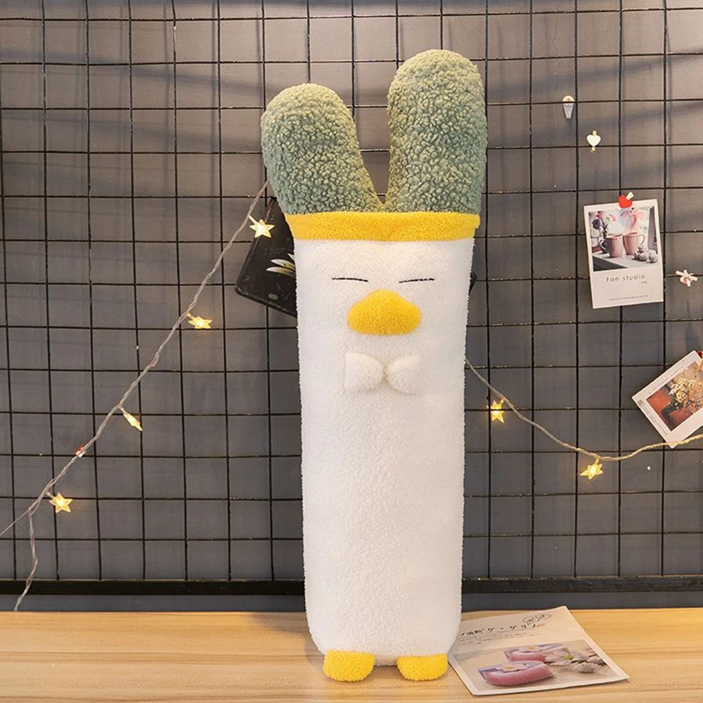 60CM Long Scallion Duck Plush Toy Funny Force Combined With Funny Sleeping Pillow Doll Creative Gift For Friends Birthday Gift