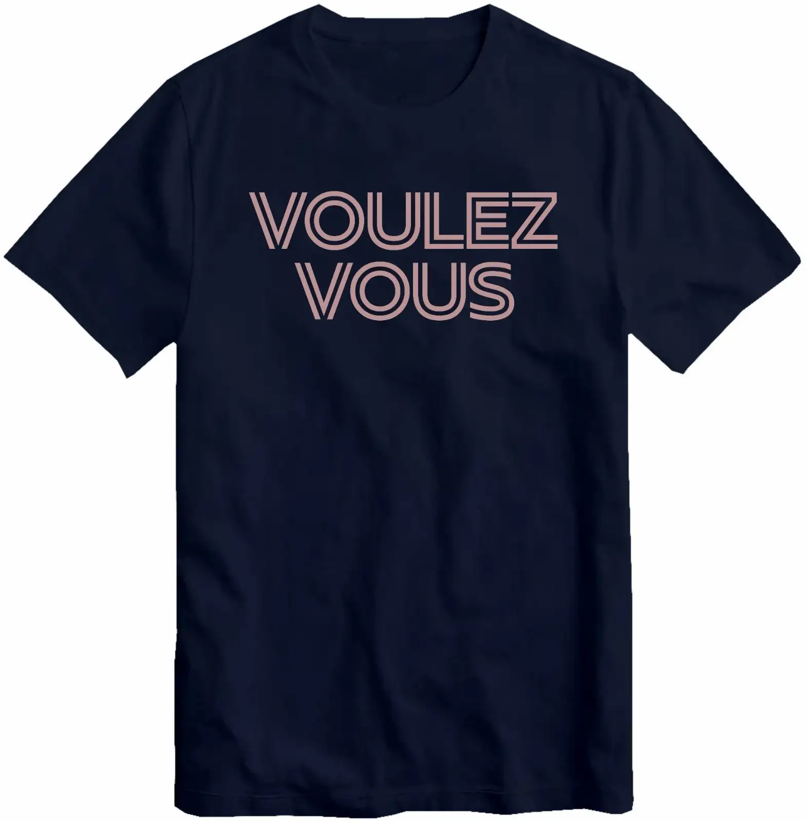 

Voulez Vous T Shirt Tribute Vintage Disco 70 s Party Loose Fit Rose gold Top