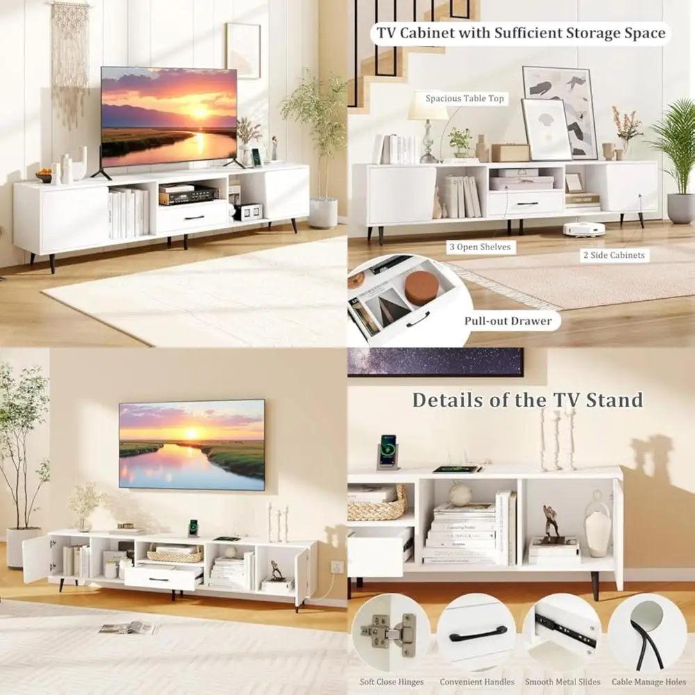 79" White Tv Stand … - image