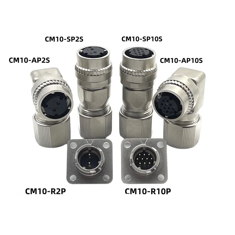 Threaded CM10-SP10S CM10-SP2S Encoder Plug Connector 10 Pin 2Pin for Servo Motor MR-BKCNS1 DDK CM10-AP10S CM10-AP2S CM10-R10P
