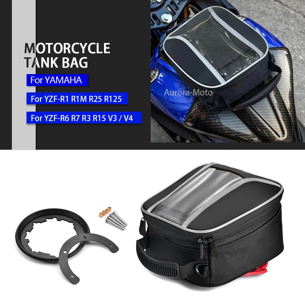 Tanklock Fuel Tank Bag For YAMAHA YZF-R7 R6 R1 R1M R25 R3 R125 R15 V3 R15 V4 Tankbag Motorcycle Navigation ﻿bag