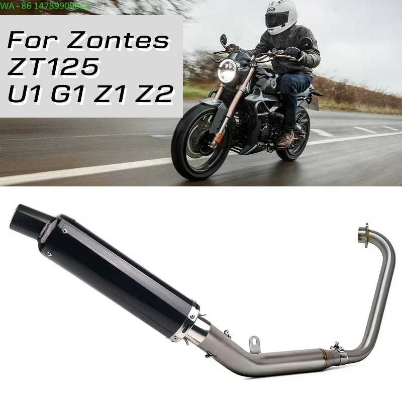 

Full Size Custom Motorcycle Exhaust PipeSuitable For ZT125 U1 G1 Z1 Z2 21-25 Full-section Motorcycle Exhaust Pipe ZT125 Exhaust