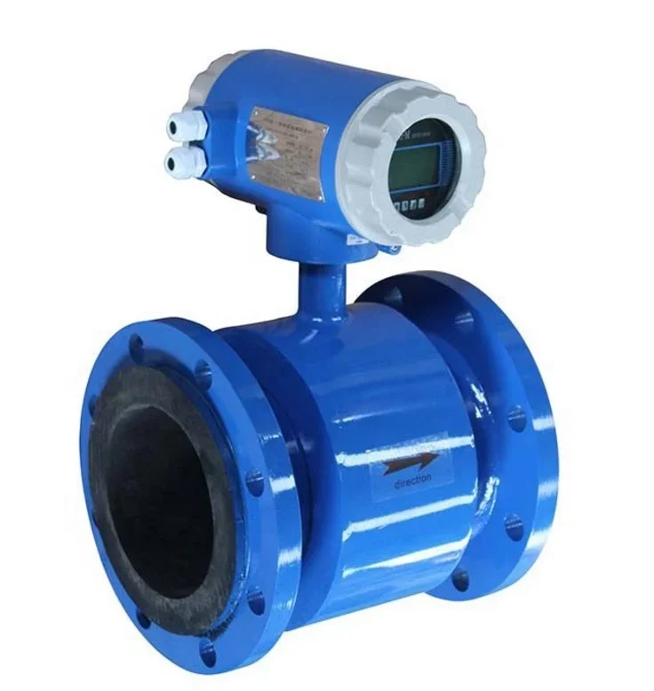 Special electromagnetic  flow meter for water treatment plant with rubber liner