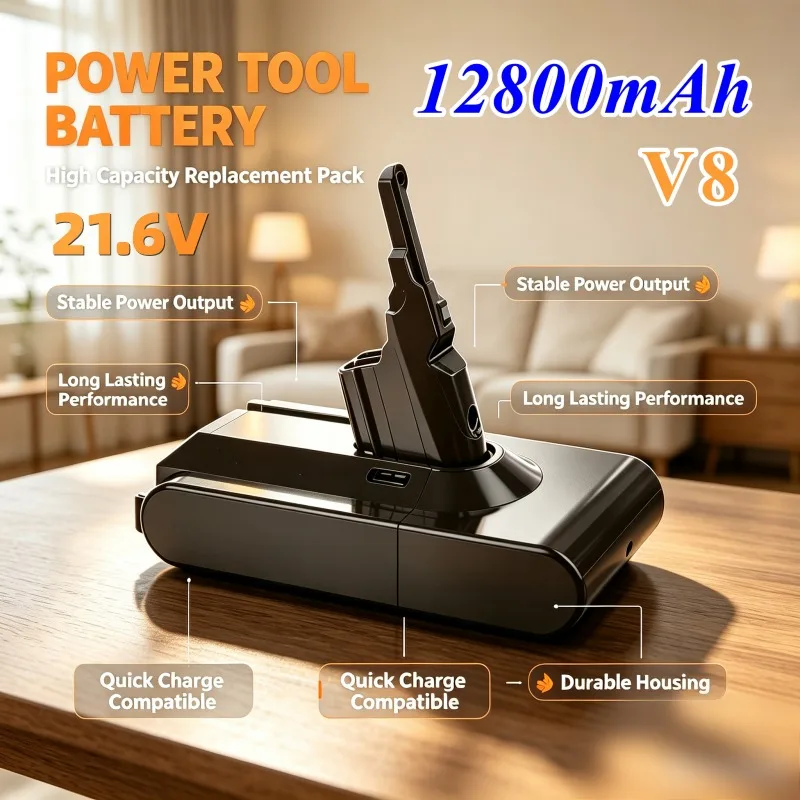 Für Dyson Staubsauger Akku 21,6V V6 V7 V8 DC31 Ersatzakku SV09 SV11 SV10 SV12 DC45 Tierstaubsauger Akku