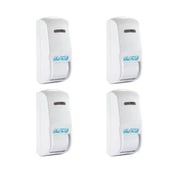 4Pcs Wire Curtain Infrared Detector For Home Security Alarm System NC/NO Dry Contact Output 15° PIR Motion Sensor