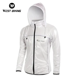 WEST BIKING Bicycle Raincoat Windproof Jackets Waterproof MTB Road Bike Cycling Reflective Windbreaker Outdoor Hiking Climbing