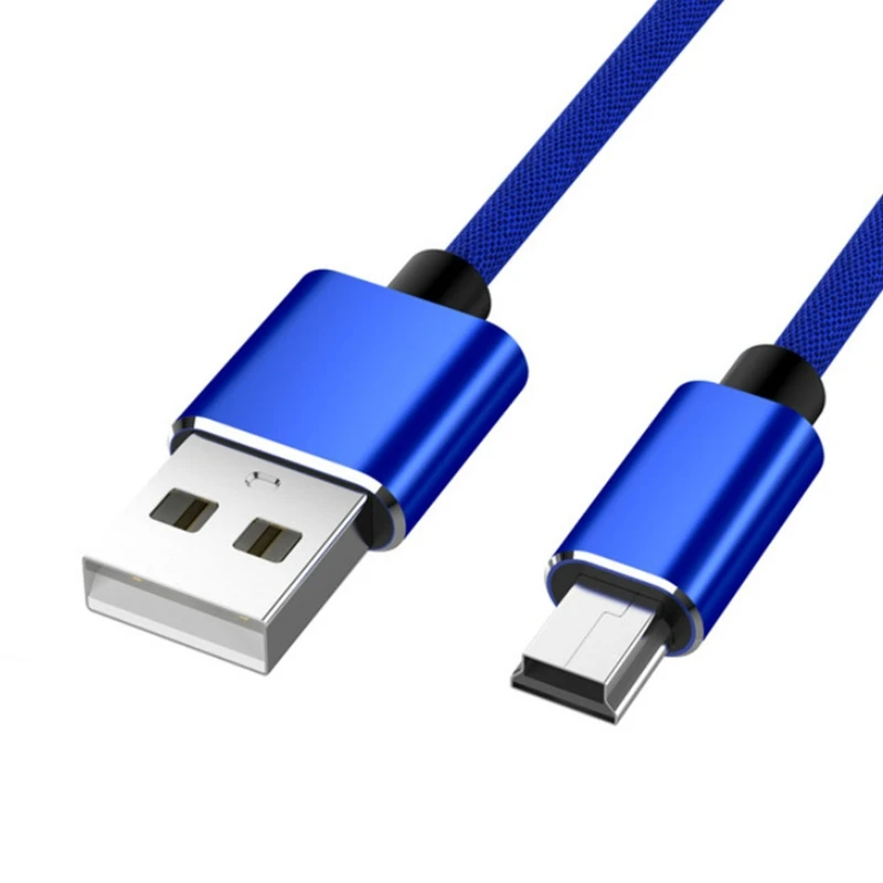 USB 2.0 Type A to Mini B Cable Braided Charging Cord Premium USB 2.0 to Mini USB Cable 1M/39Inch Length