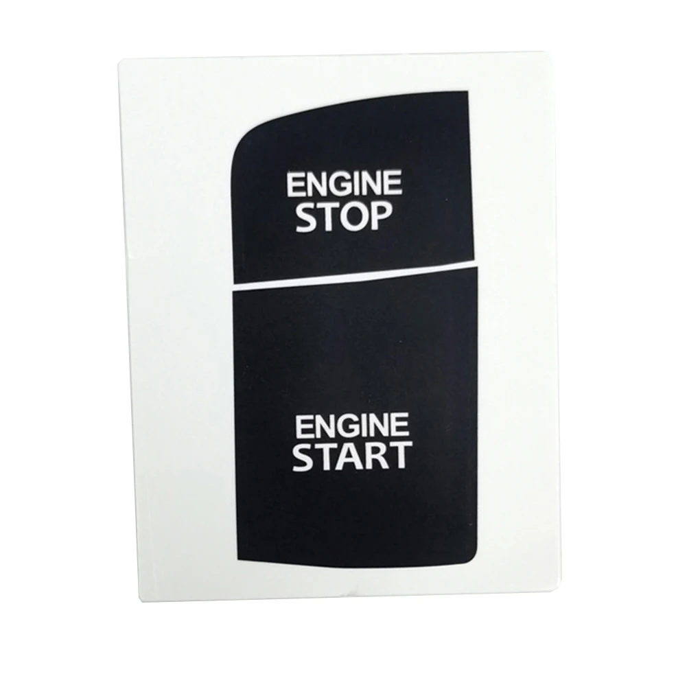 Button Repair Decal Ignition Switch Repair Car Interior Repair Black Overlay High Grade Vinyl Practical To Use