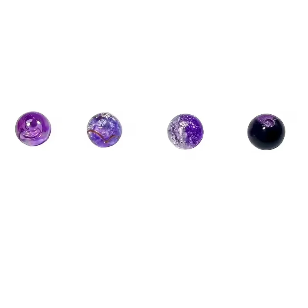 8mm Black Purple Series, Dark Charm Demon, 12 Grid Box Set, Acrylic Beads, Various Styles, DIY Accessories, Hanging Accessories, view 3