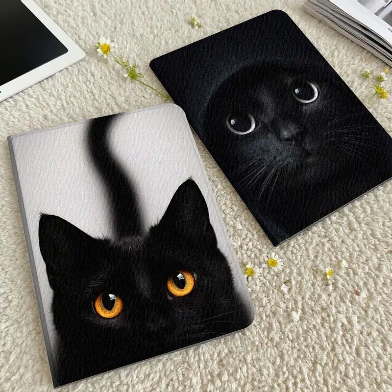 

Black Cat Yellow Eyes Tablet Case For Xiaomi Redmi Mini Pad SE K 2 4 5 6 7 8 2023 2025 11 8.8 11.2 10.1 Pro Gift