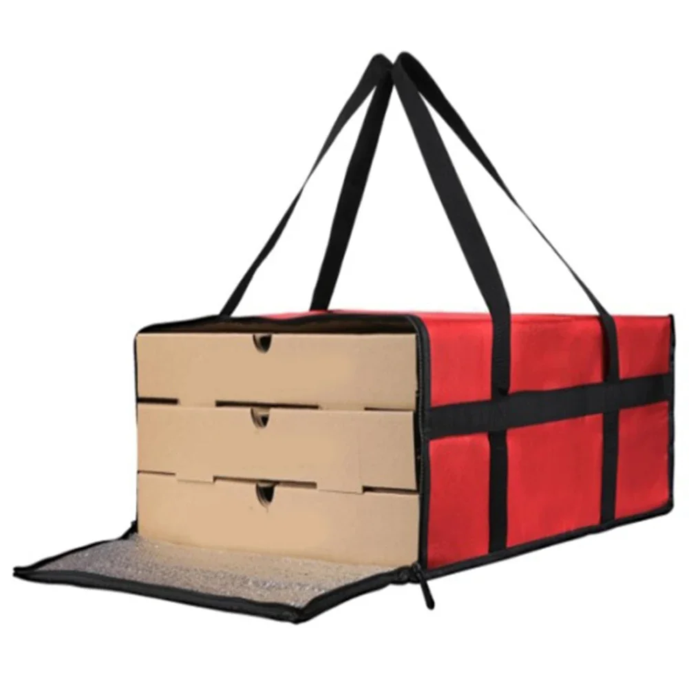 1pc Insulated Pizza Delivery Bag Food Bag Insulated Grocery Bag Large Capacity Waterproof Convenient To Use