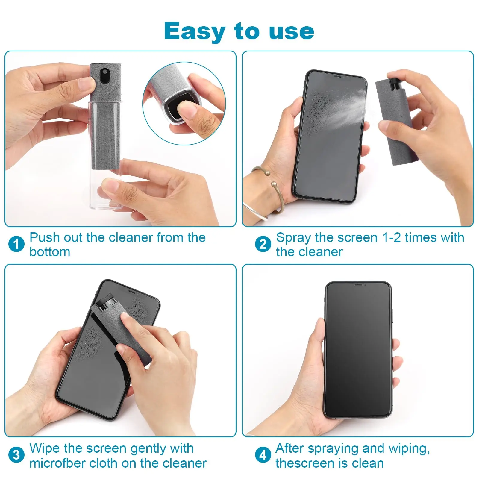 Laptops Phone Screen Cleaning Tools 2-in-1 Cleaner Kit  For Xiaomi Huawei Samsung OPPO Vivo