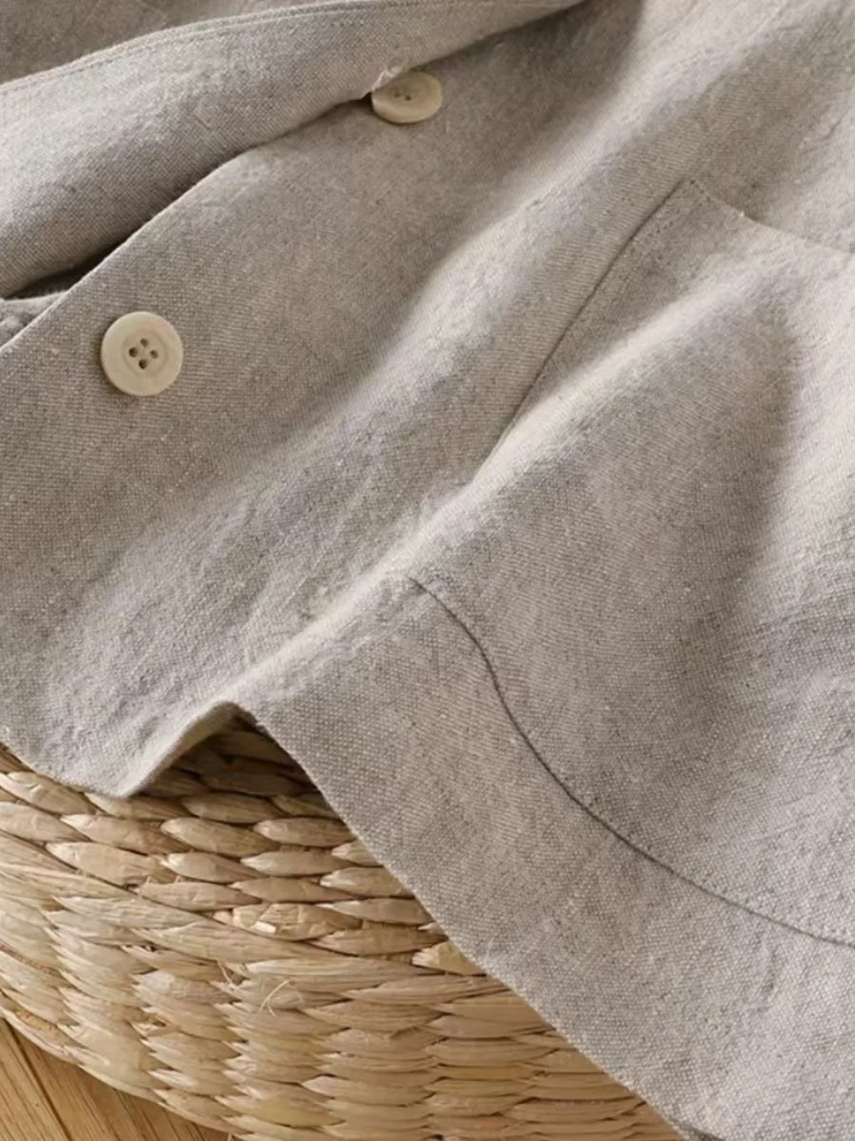 High-End Japanese Sle Cotton Linen Vest Women's Autumn Outerwear Casual Loose Retro Vest Jaet Faionable Sun Protection - view 3