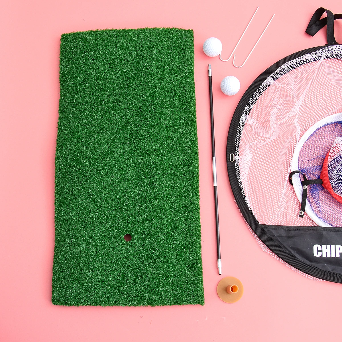 

Golf Chipping Durable Portable Practice Mat Training Training Aid Aid Foldable Storage Golf Equipment