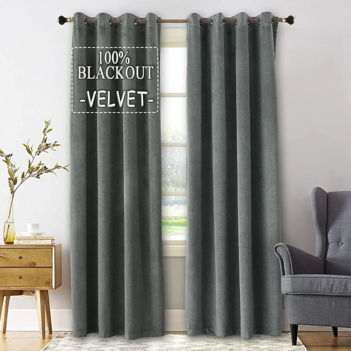 310cm Height Custom Made 100% Blackout Velvet Curtains Noise Reducing Curtains Bedroom Living Room Curtains For Windows