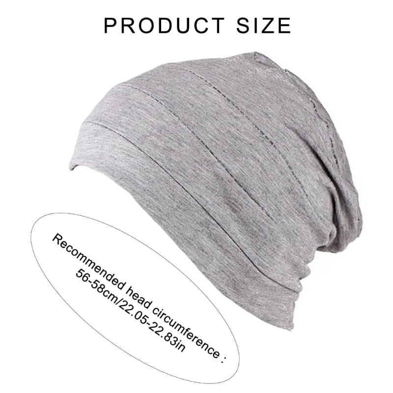 652F 2018 New Cotton Unisex for Cancer Hair Loss Sleeping Chemotherapy Hat