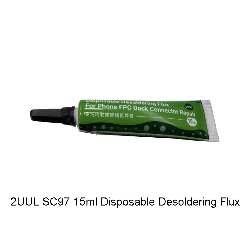 2UUL SC97 15ml Disposable Desoldering Flux For Mobile Phone FPC Dock Connector Repair Welding Paste Phone Repair Tool