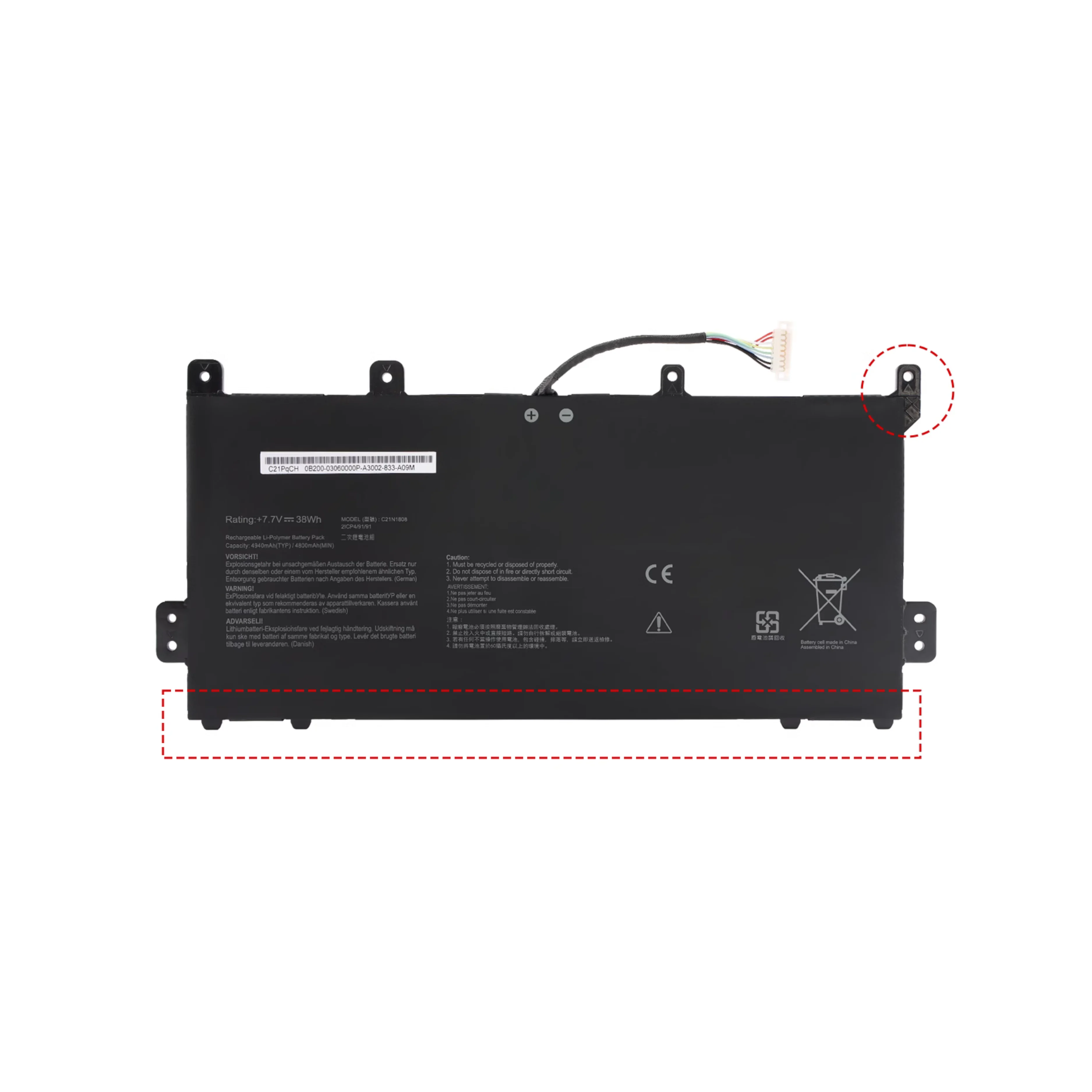 For C21N1808 Chromebook C523NA C423NA