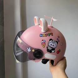 Children's Universal Summer Battery Car Motorcycle Helmet for Boys and Girls All Seasons Cute Sun Protection Helmet