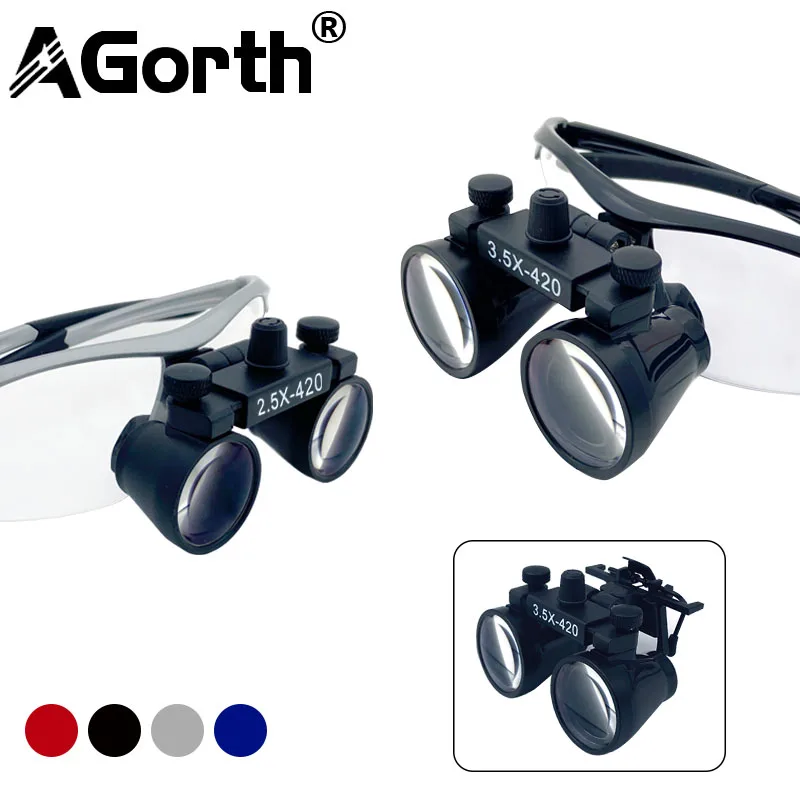 Dental Loupes 2.5X 3.5X Goggles Lab Medical Magnifier Dentists Surgical Dental Glasses Binocular Magnifying Glass