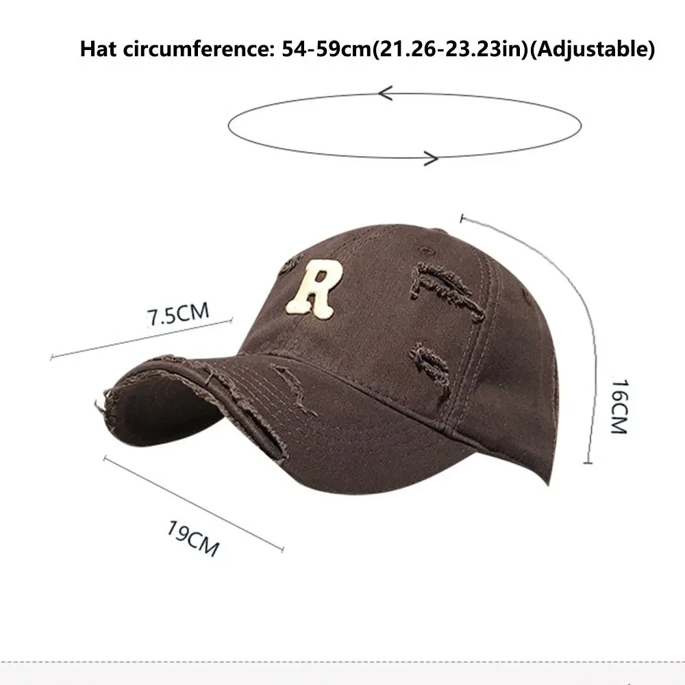 أزياء مطرزة خطابات قبعة بيسبول قابل للتعديل كسر قبعة الشمس تنوعا الاتجاه بلغت ذروتها قبعة