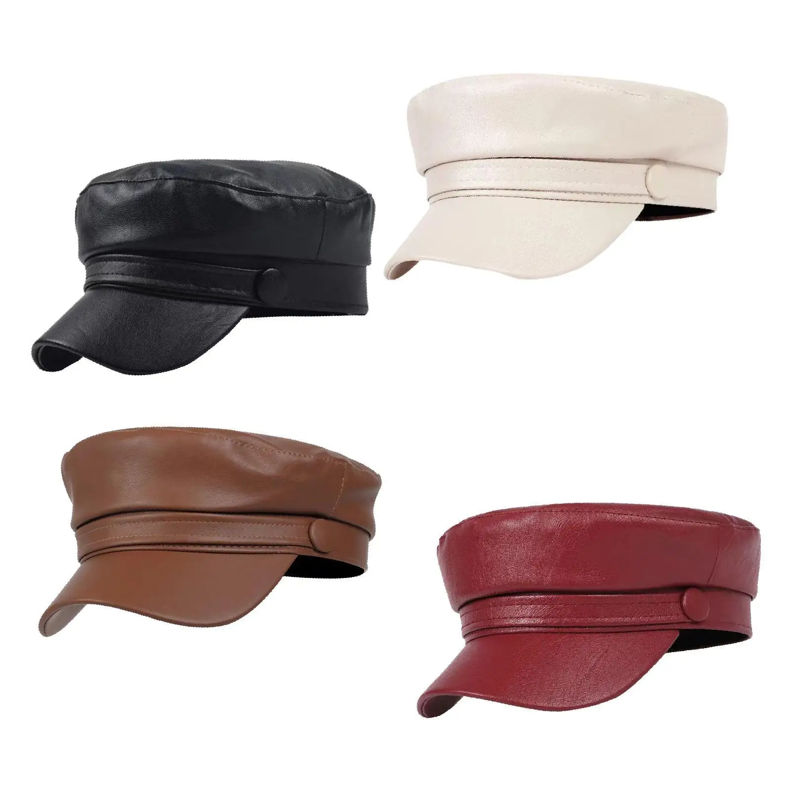 قبعة موزع الصحف كمان قبعة يخت كابتن بحار قبعة السفر المرأة قبعة البيريه