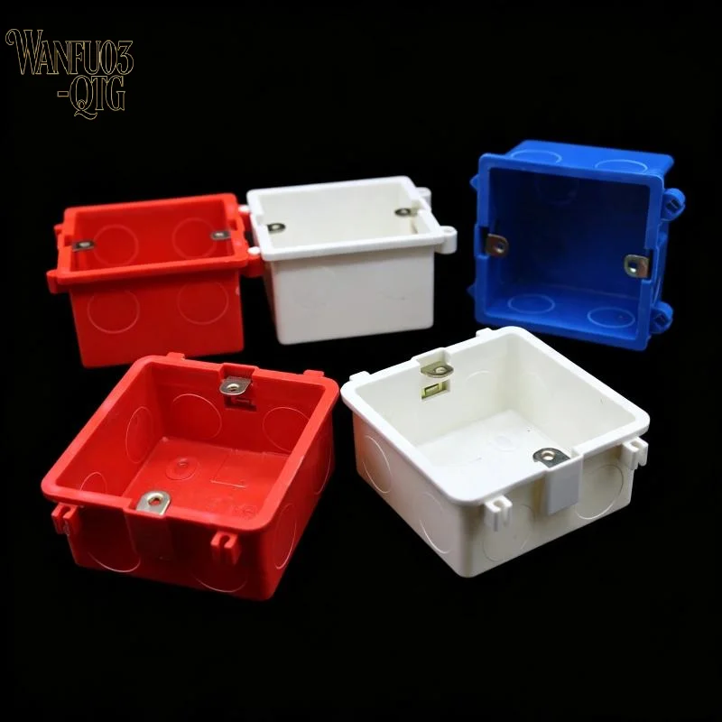 Hot Sale 86 Type PVC Electrical Junction Box Assemble Design Sturdy Structure For Home Renovation Commercial Electrical Wiring