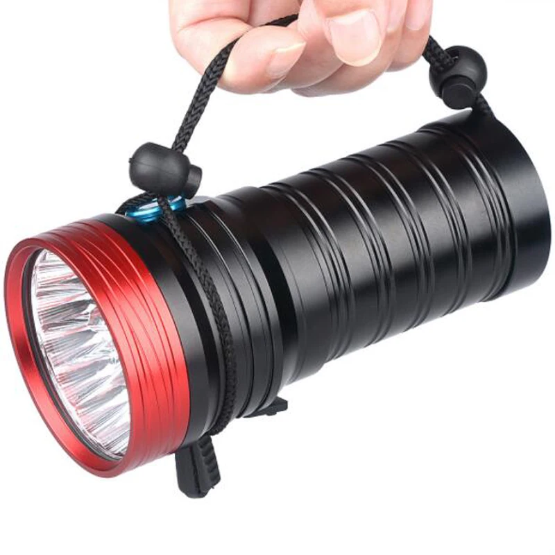 K18 80W 5400LM Super Power 18x XML-T6 LED Flashlight USB Rechargeable 3 Modes IP65 Waterproof Flash Light Torch