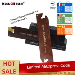 1PCS SMBB2026/SMBB2526/SMBB2032/SMBB2532/SMBB3232 Grooving Cut-Off Cutter Holder NCIH26-2 NCIH32-3 NCIH32-4Cut Off Blade SP200