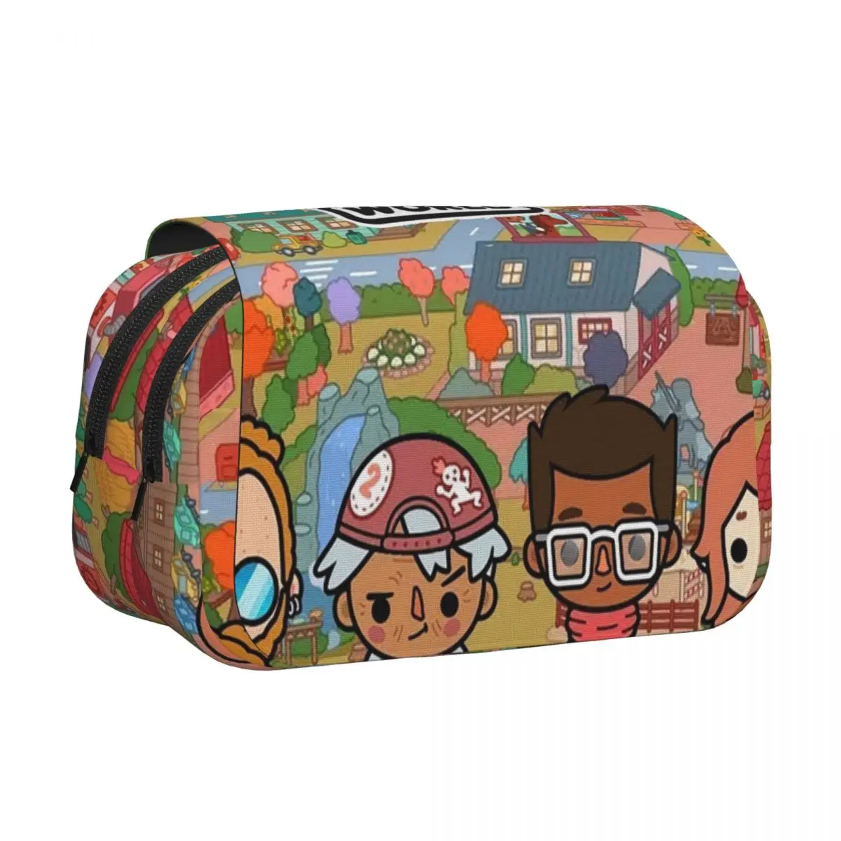 Toca Life Box Toca Boca Cute Game Pencil Cases Pencil Pouch Hard Shell Leather LargeStorage Pen Box Pencil Bag forBoy Girl Gifts