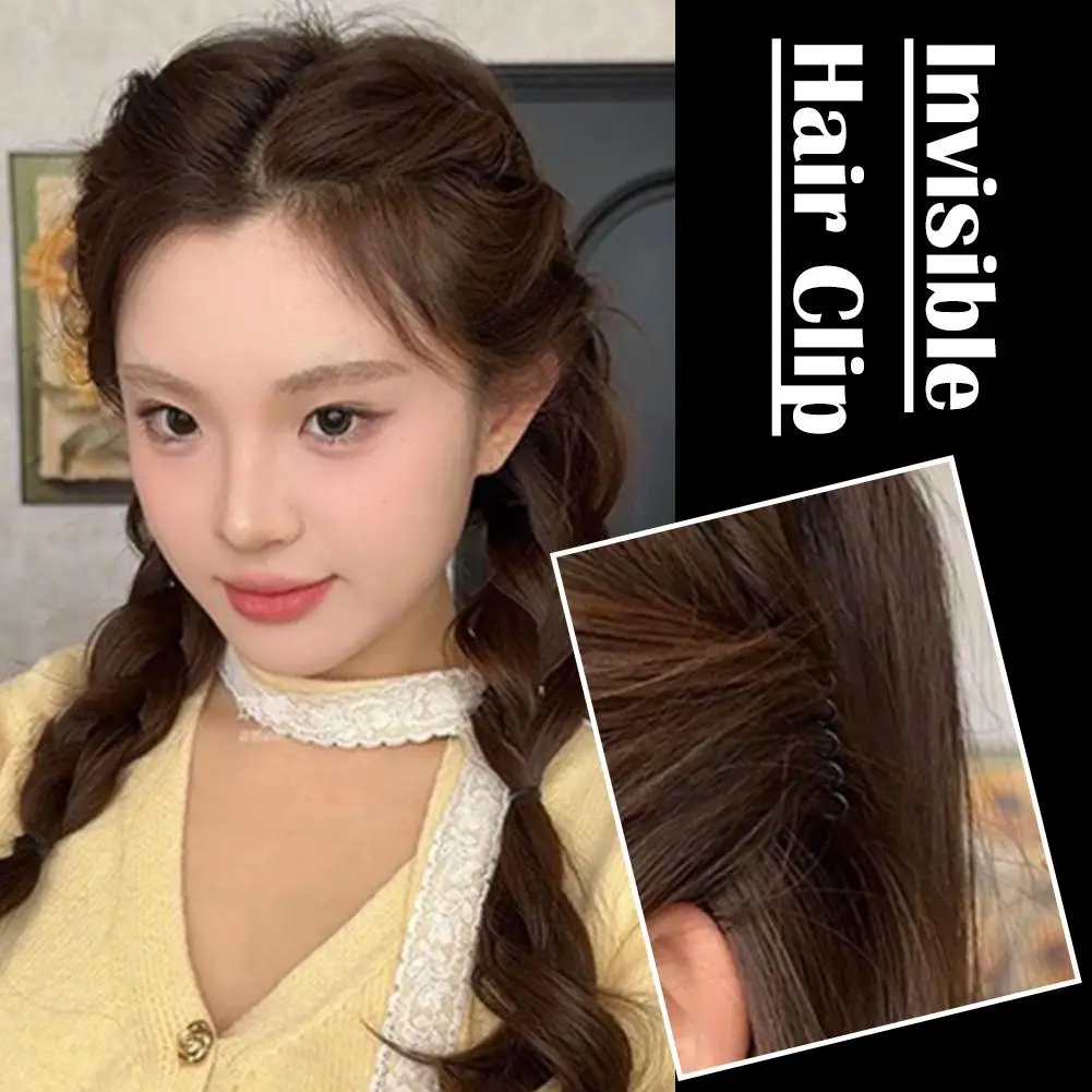 10/20 Stück Unsichtbare Haarspangen für gebrochenes Haar, Styling-Accessoires, Pony-Fixierkamm, für Damen, Tiara-Werkzeuge, Rollen-Nadel, Geschenk – Detail 4