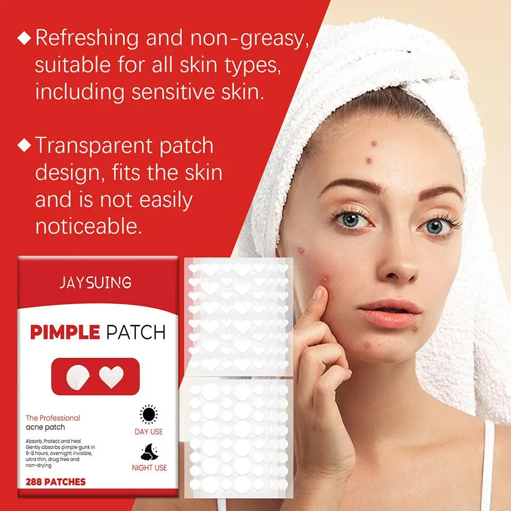 288/360Pcs Invisible Removal Pimple Anti-Acne Hydrocolloid Patches Marks Concealer Repair Sticker Waterproof