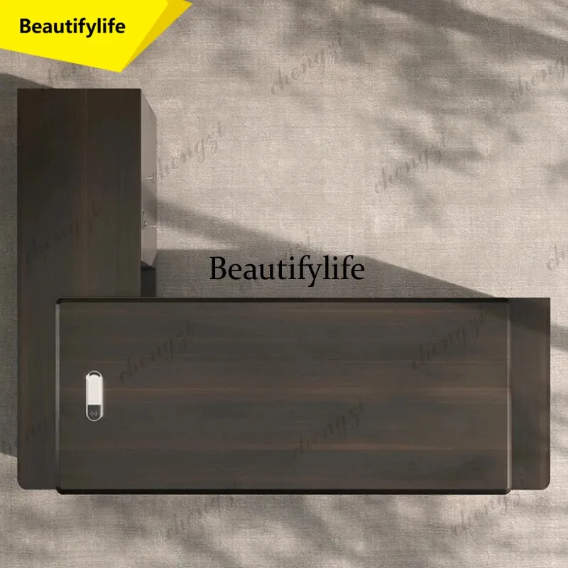 

M9344 Designer Modern L Shaped Office Desks Drawers Chair Asthetic Manager Computer Desks Study Gaming Standing Scrivania