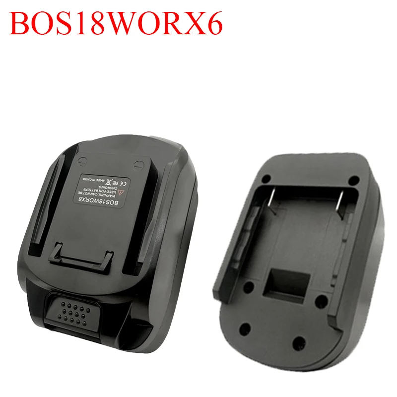 

BOS18WORX6 Battery Adapter for Bosch 18V BAT618 Li-Ion Batteries Converting To for Worx 20V 6 Pin Battery Cordless Power Tools